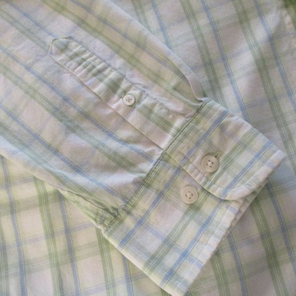 Gap Mens Plaid Oxford Shirt sz L Preppy Button Down - Picture 8 of 12